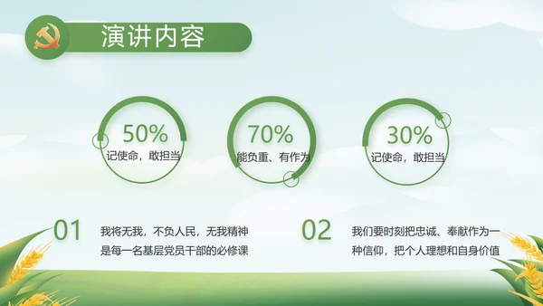 绿色大气乡村振兴农业生产动态PPT
