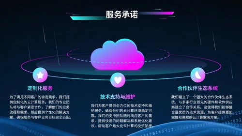 蓝紫色科技风科技公司行业展会PPT模版