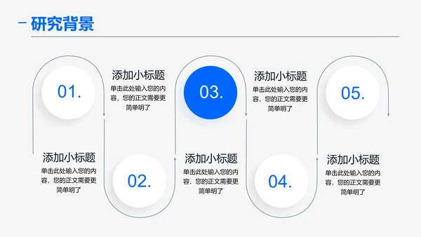 蓝色简约风通用毕业答辩开题报告PPT演示模板