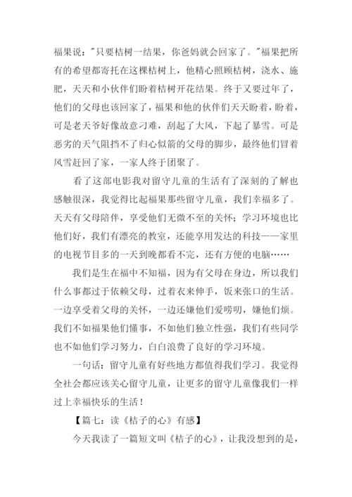 桔子的天空观后感作文.docx