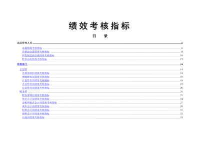 某集团绩效考核指标(全套).docx