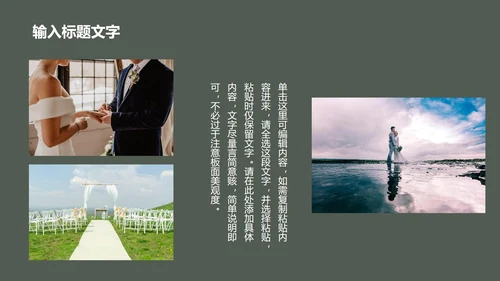 婚礼主题策划PPT模板
