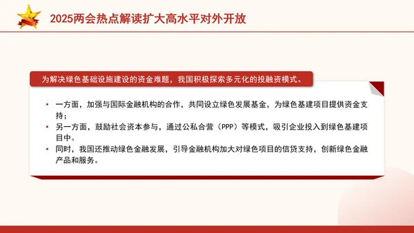 2025两会热点解读扩大高水平对外开放ppt