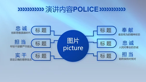 扫黑除恶专项斗争公安警察动态PPT模板