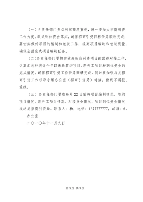 县招商办招商引资开展实施成果汇报.docx