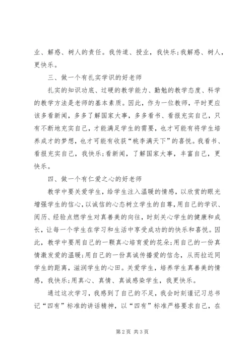 学习四有立身奋发有为心得体会 (4).docx