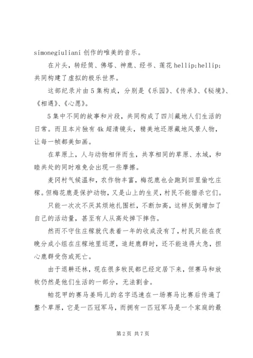 香巴拉深处观后感精选.docx
