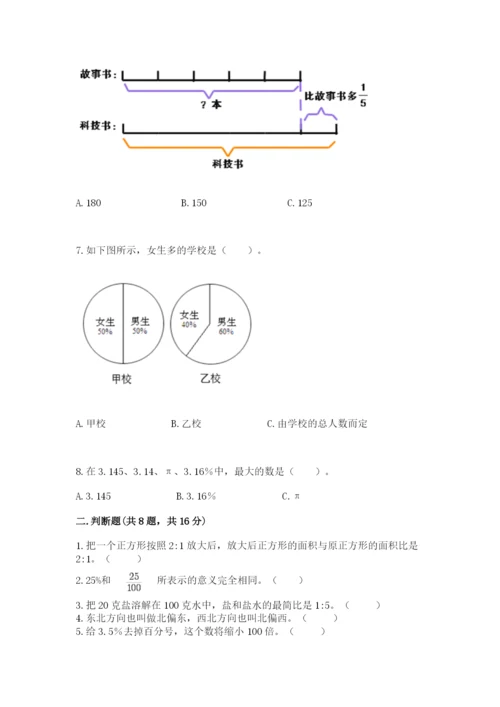 小学数学六年级上册期末卷附完整答案（名校卷）.docx