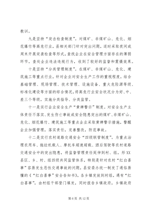 副书记在安全生产交流会发言.docx