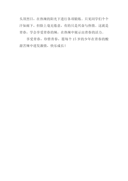 享受青春作文.docx
