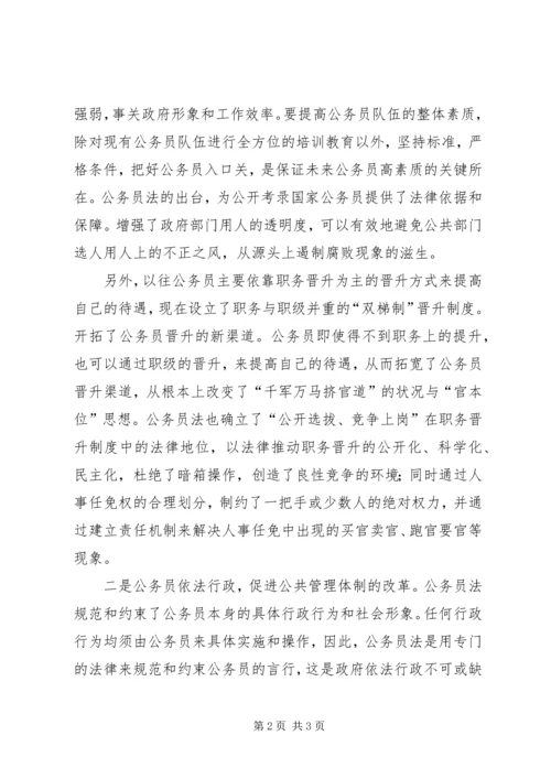 学习《公务员法》心得体会 (10).docx