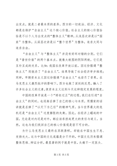 学习社会主义核心价值观心得体会_2.docx