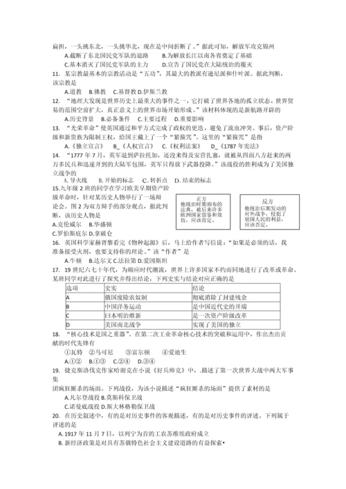 成都市2018年初中毕业会考历史试题及答案.docx