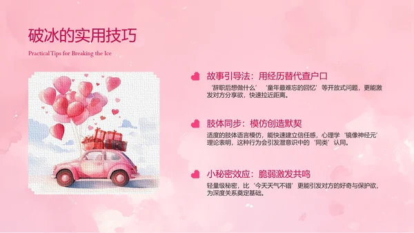 粉色像素风爱你每天都是情人节活动介绍ppt模板