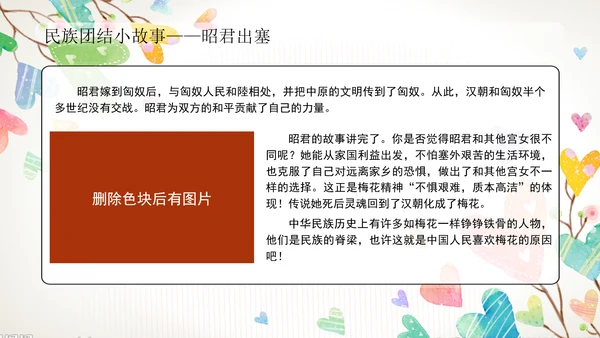 民族团结小故事昭君出塞主题班会PPT课件