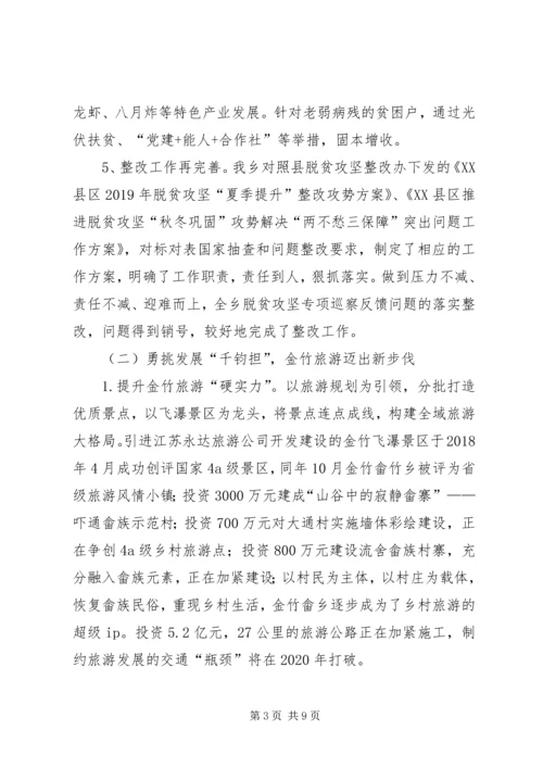 畲族乡工作总结及XX年工作计划.docx