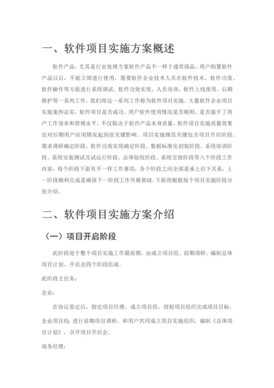 软件实施专项方案总结.docx