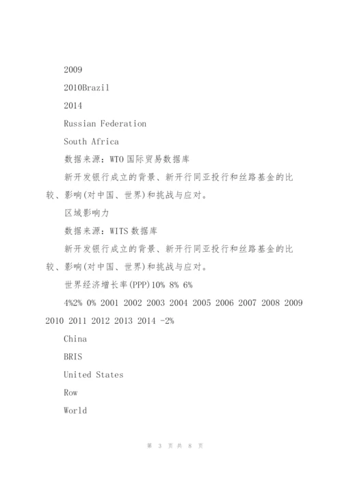 金砖国家新开发银行与中国.docx