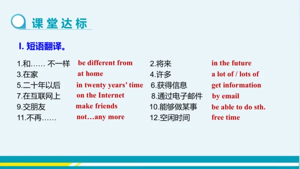 Module 4 Unit 1 教学课件-外语教研版中学英语七年级下