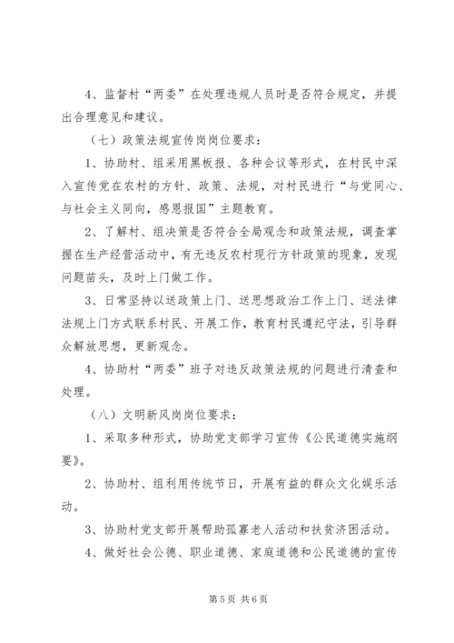 无职党员设岗定责活动检查要点.docx