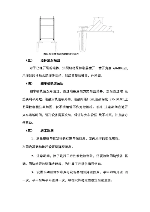 精品翻车机房沉降处理方案11