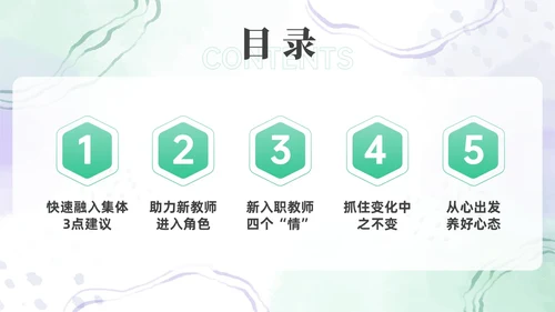 绿色水彩简约新教师成长工作总结新教师培训