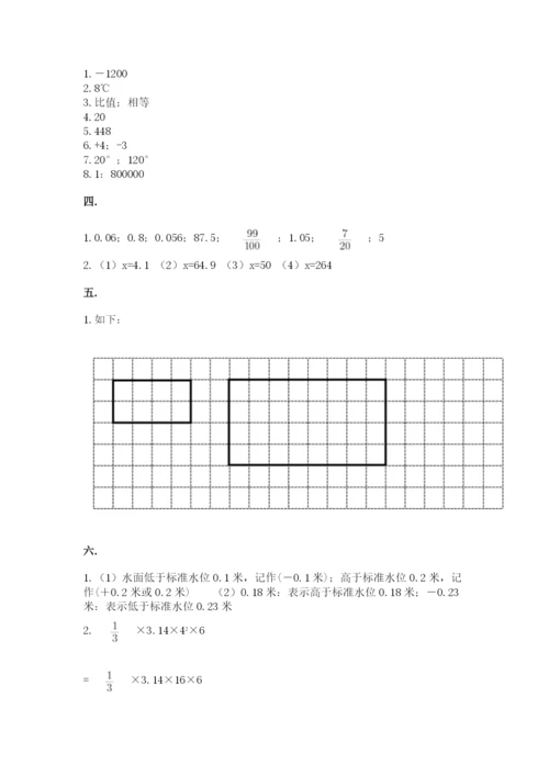 小学六年级数学毕业试题附完整答案【网校专用】.docx