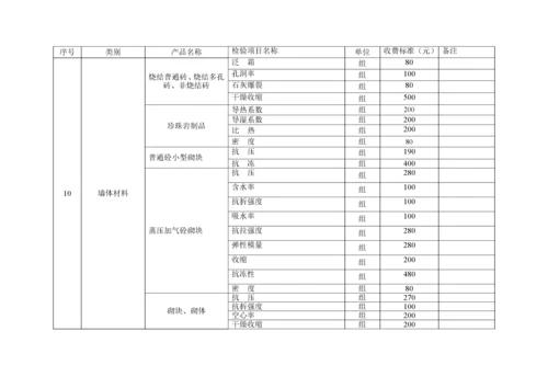 建设工程质量检测试验收费项目和收费基准价.docx