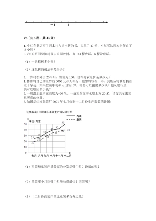 北师大版数学小升初模拟试卷附完整答案【历年真题】.docx