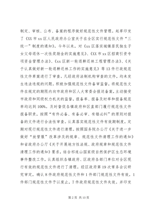 法制办年终总结及年初计划精编.docx