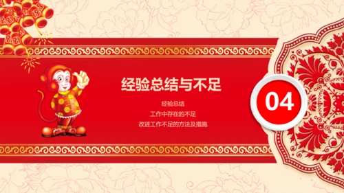 2016猴年开门红年会晚会工作总结PPT