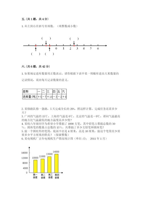 沪教版六年级数学下学期期末测试题及答案【精品】.docx