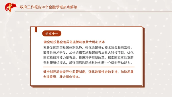 学习2025年全国两会20个金融领域热点党课ppt