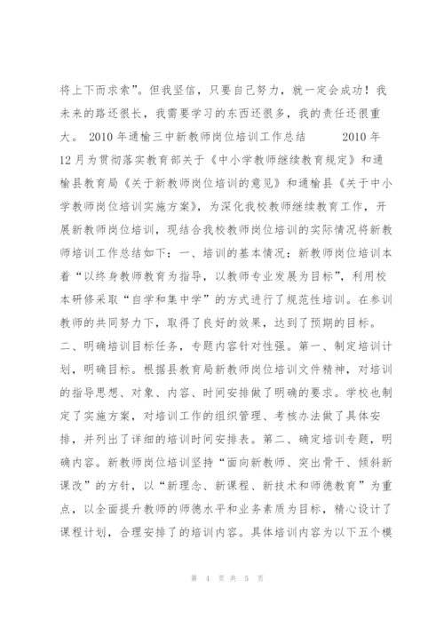 教师培训个人总结.docx