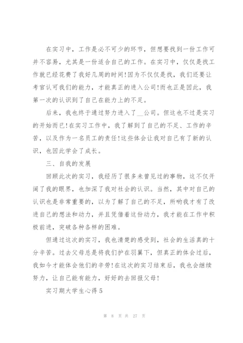 实习期大学生心得10篇.docx