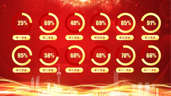 震撼2018年终颁奖典礼员工风采PPT