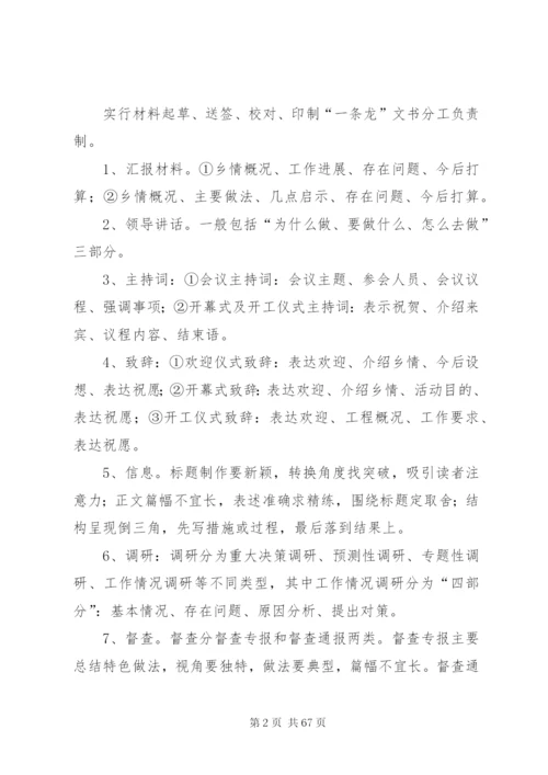 党政综合办公室规范化办文办会要领.docx