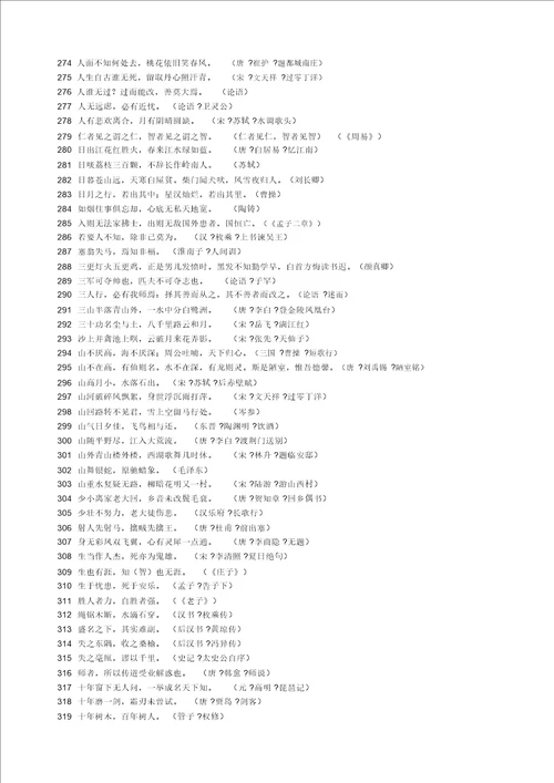 高考必背名言名句