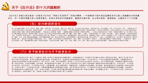 中华人民共和国公职人员政务处分法PPT模板