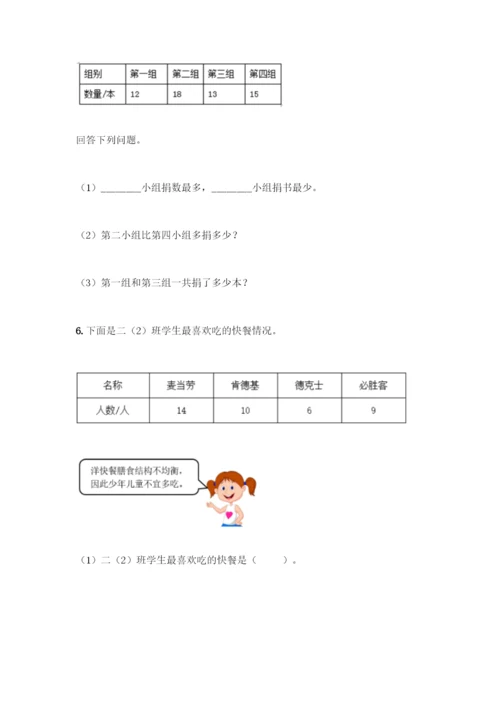 人教版二年级下册数学第一单元-数据收集整理-测试卷附答案【A卷】.docx