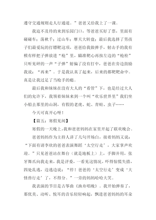 寒假见闻作文500字.docx