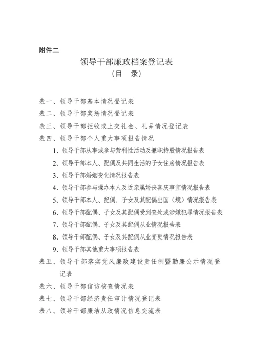 领导干部廉政档案登记表.docx