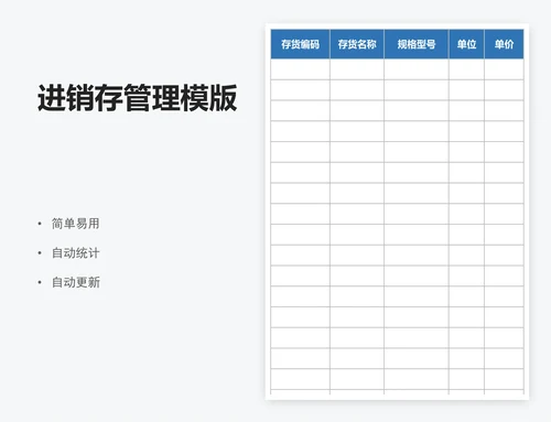 进销存管理模版