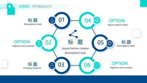 医疗行业年终工作总结动态PPT模板