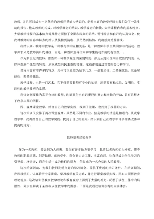 教师培训总结.docx