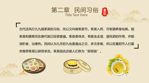 中国风国潮传统佳节九九重阳主题教育PPT
