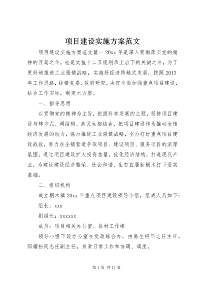 项目建设实施方案范文.docx