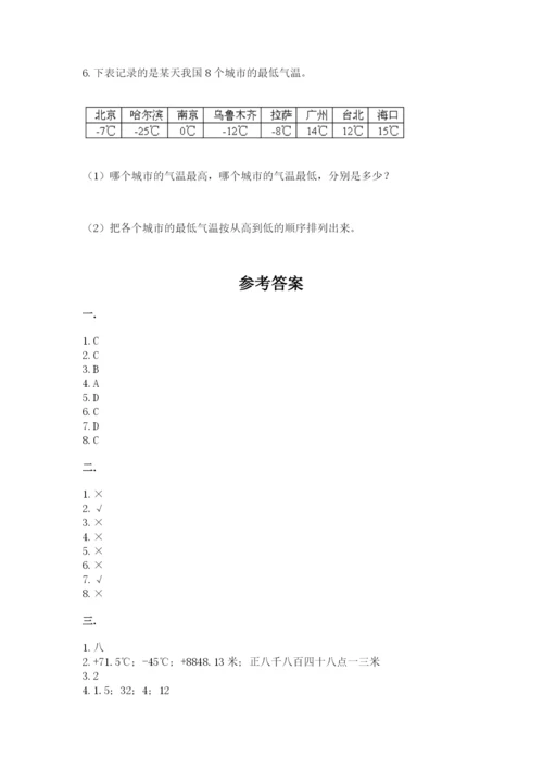 小学毕业班数学检测题及完整答案【各地真题】.docx