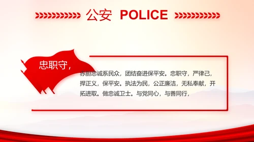 忠诚铸警魂护航新征程公安警察动态PPT模板