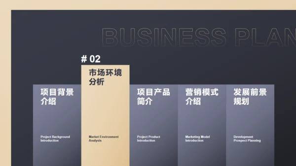 黑色商务范商业计划书通用PPT模板